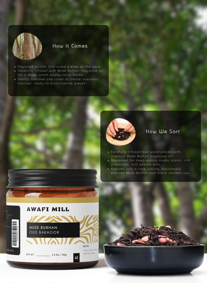 AWAFI MILL Musk Burhan Incense Resin Blend 100g (3.5 Oz) - Pack of 5 | Bakhoor for Charcoal & Electric Burners | Warm Musky-Amber, Soft Floral & Woody Aroma | Loose Resin - Image 4